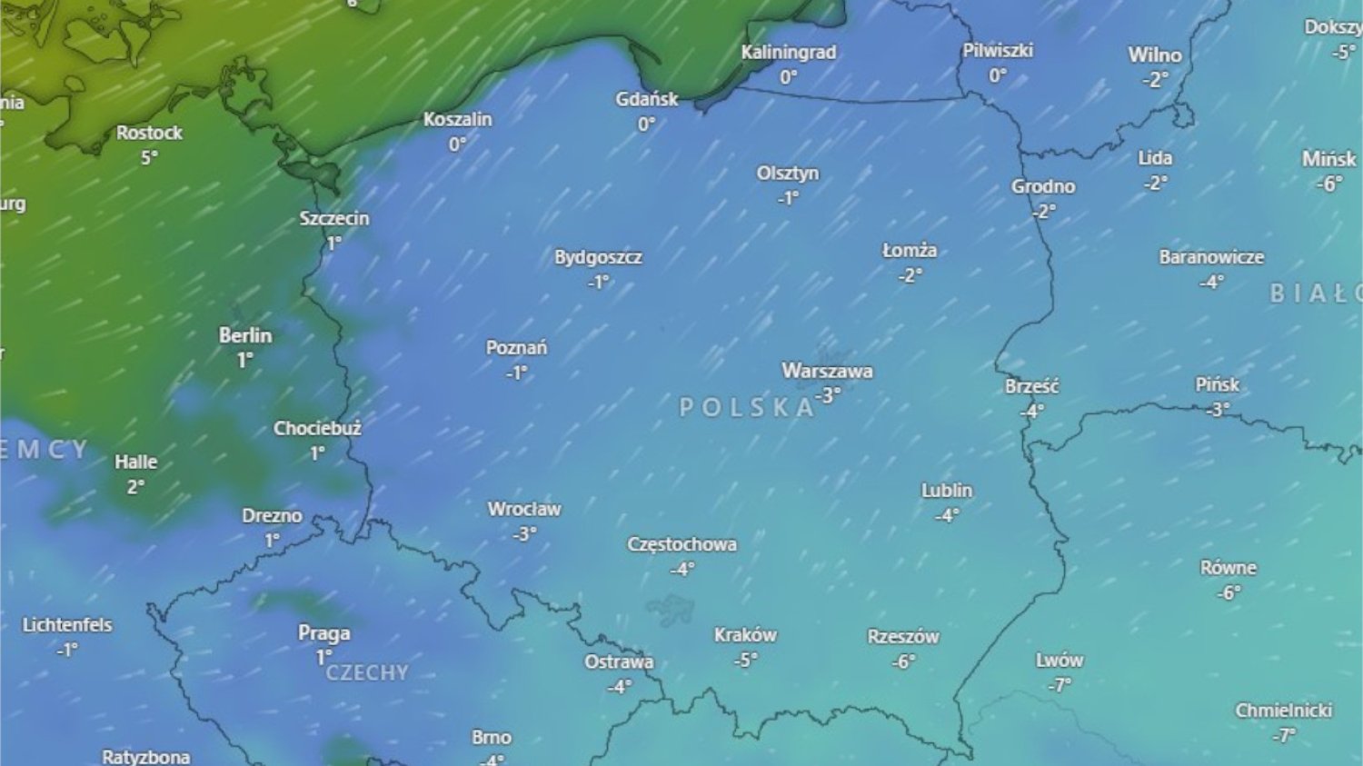 Środa w Polsce będzie bardzo mroźna.