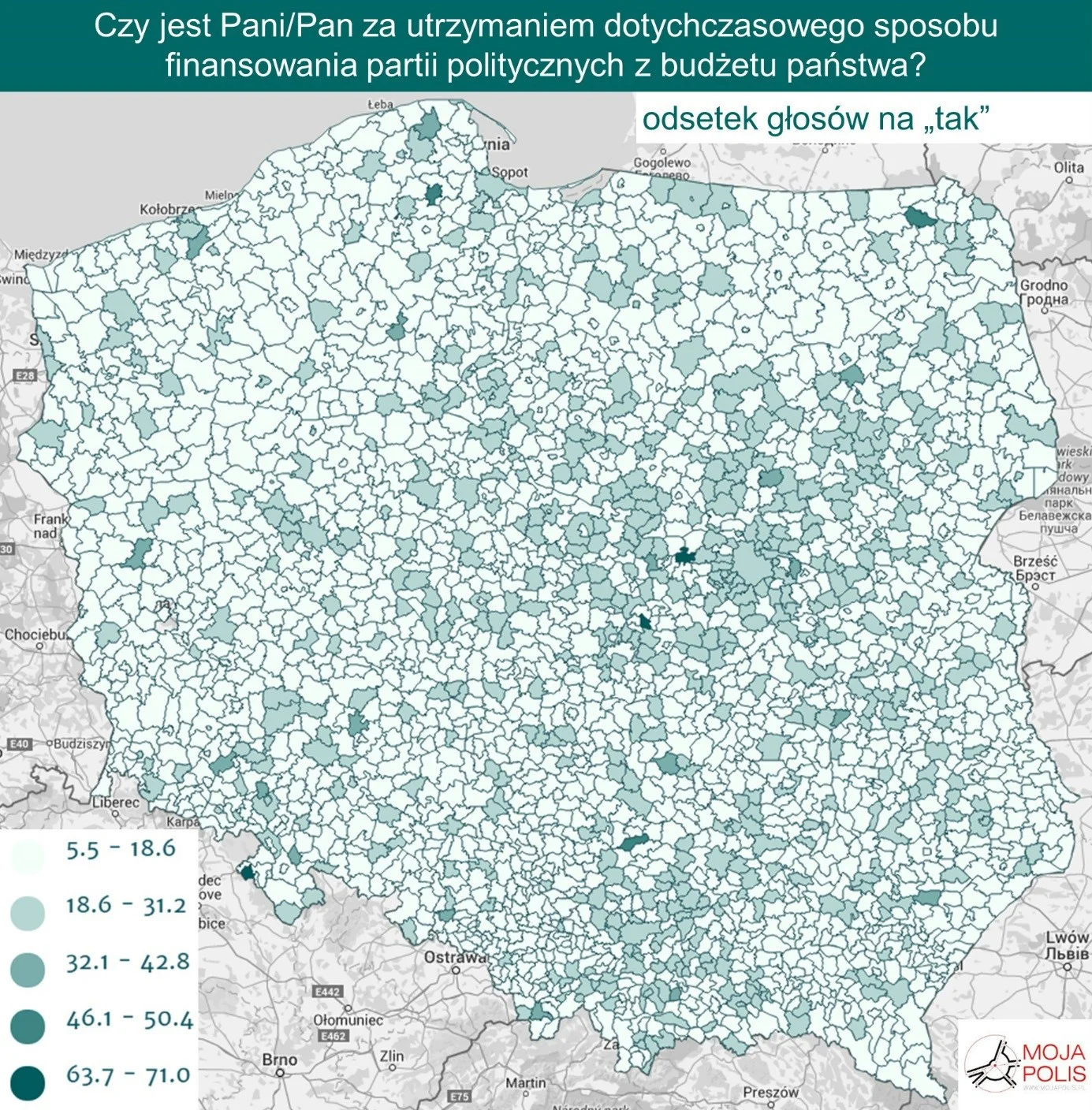 wyniki referendum - 2 pytanie