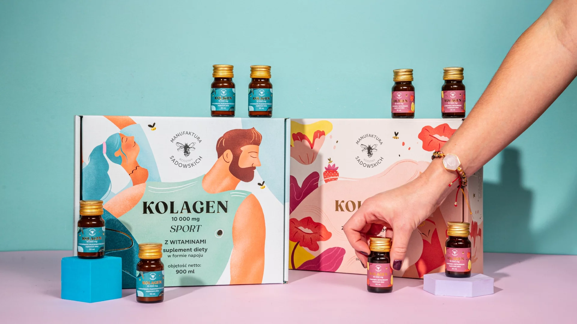 Kolagen to jeden z najpopularniejszych suplementów diety i atrybutów filozofii wellness. W połączeniu z miodem można go przyjmować w wyjątkowo smacznej postaci. Takie zestawy znajdziemy w ofercie Pasieki Rodziny Sadowskich.