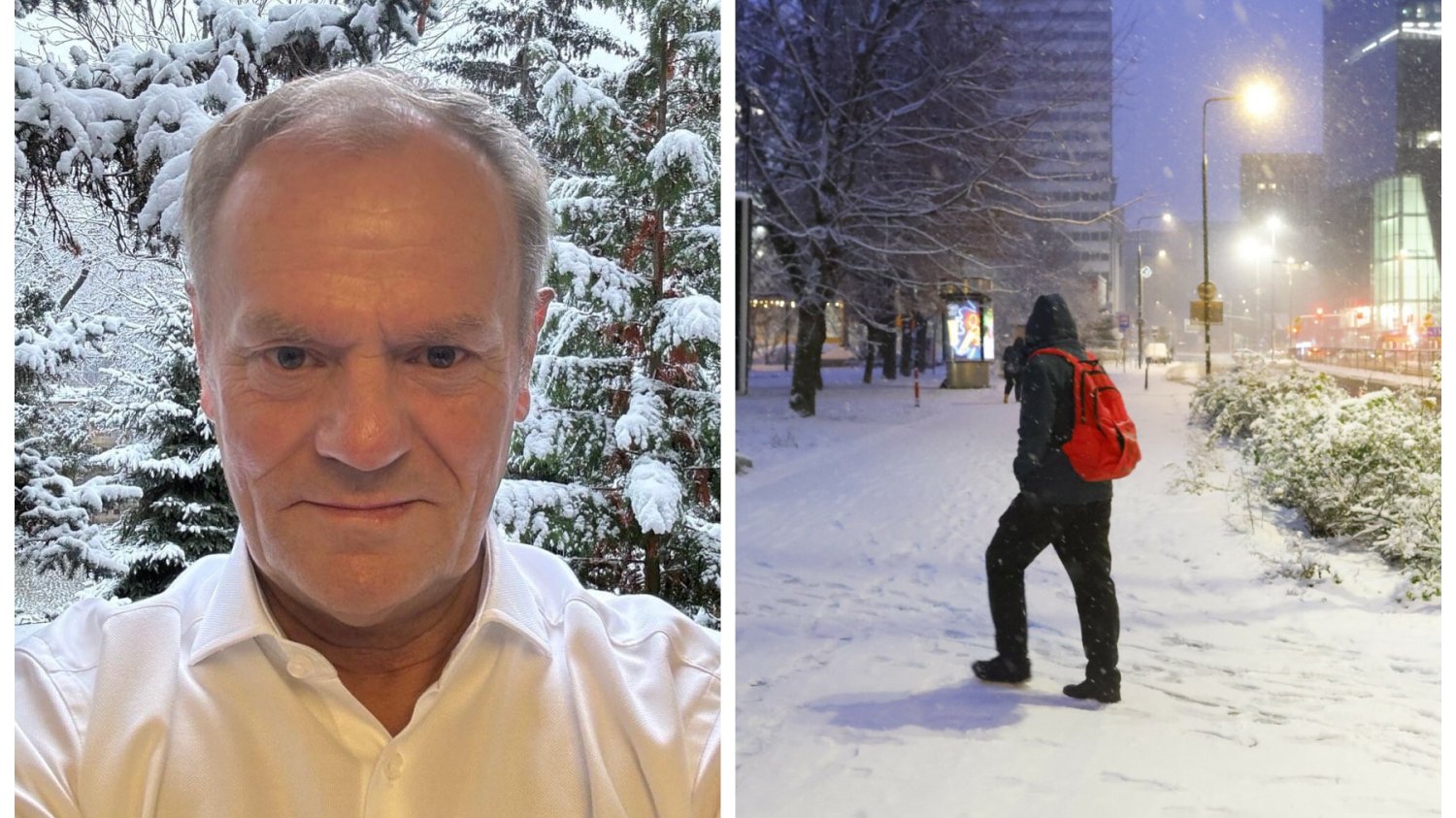 Donald Tusk zareagował na śnieg. Zamieścił sentymentalny wpis.