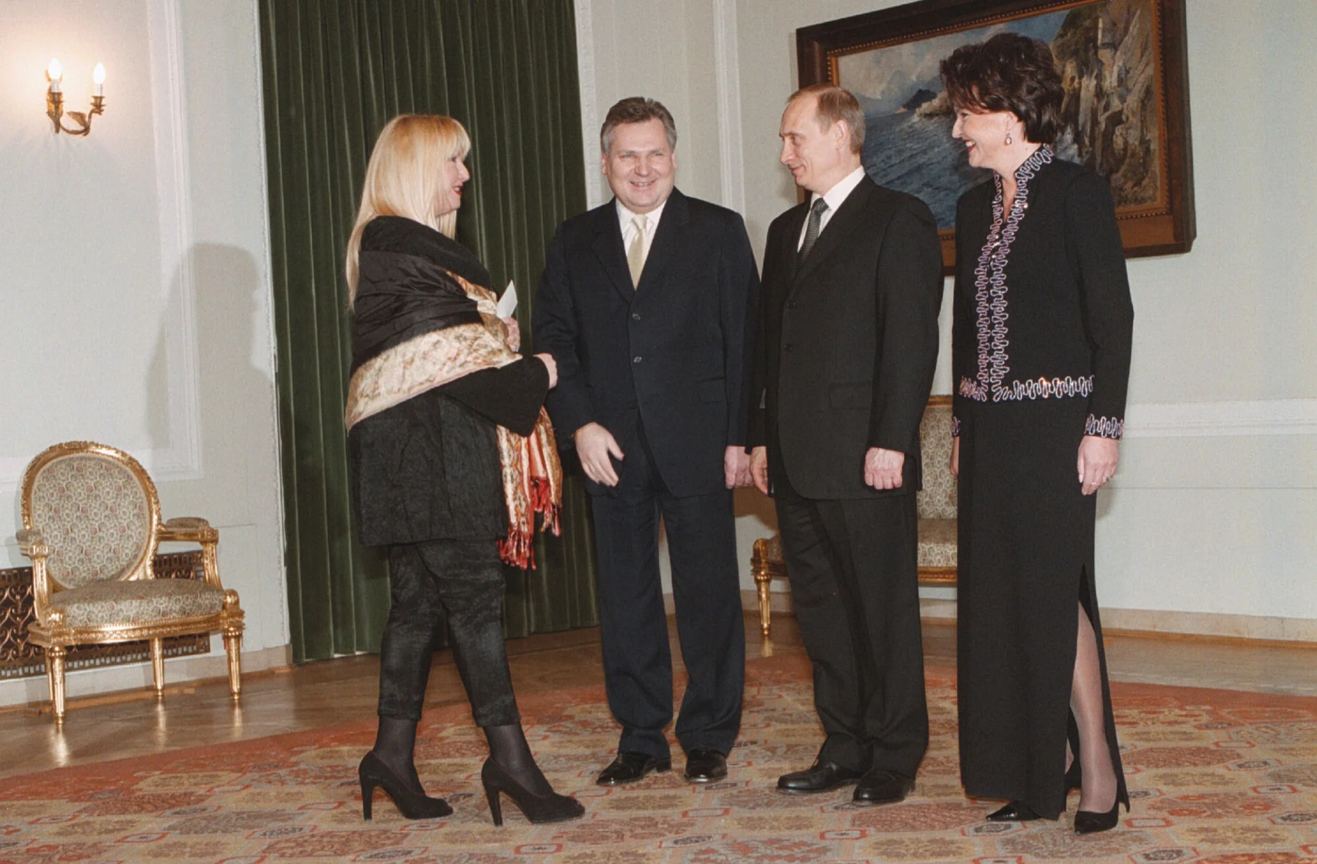 Spotkanie Władimira Putina i Maryli Rodowicz w 2002 roku.
