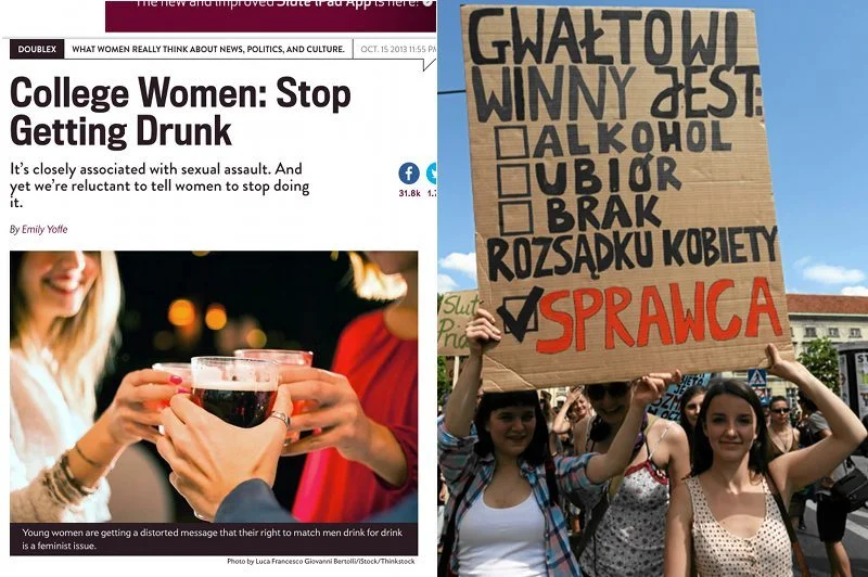 "Przestań się upijać" – czy to właściwa recepta na uniknięcie gwałtu?