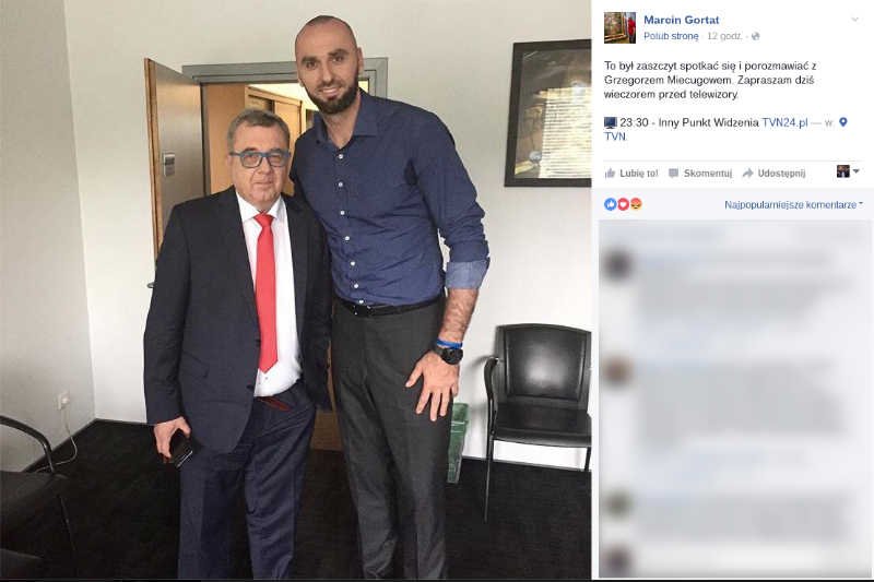 Na Marcina Gortata spadła fala krytyki, bo udzielił wywiadu TVN24.