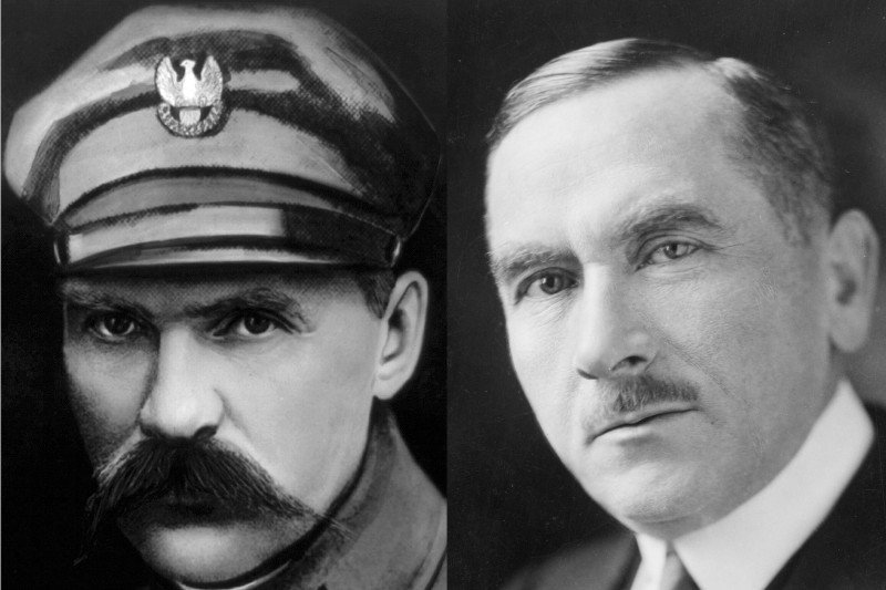 Józef Piłsudski i Roman Dmowski - nie przepadali za sobą, ale potrafili wznieść się ponad podziały.