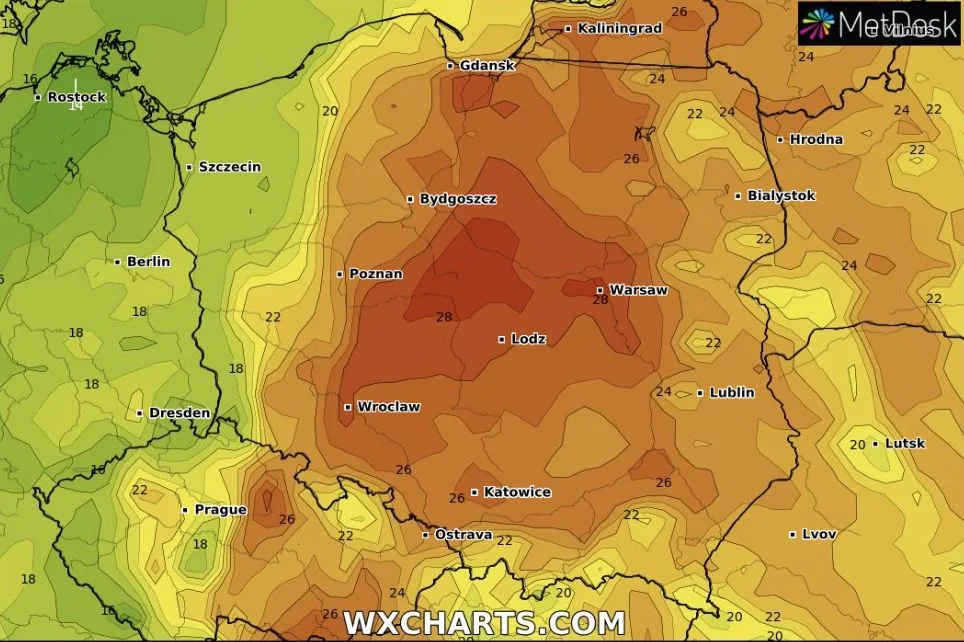 Będzie pogodowa huśtawka przed weekendem 1-2 lipca.