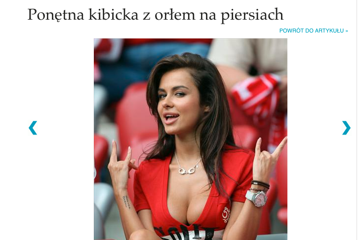 Natalię Siwiec ogłoszono już najpiękniejszą kibicką Euro 2012