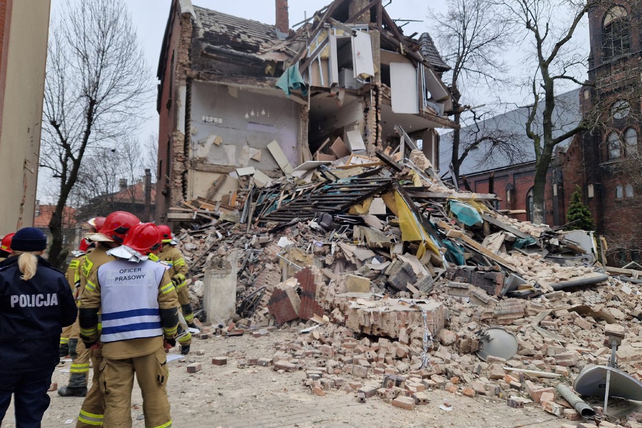 Wybuch gazu w Katowicach. Budynek w dzielnicy Szopienice się zawalił