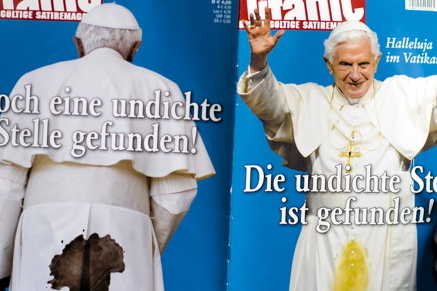 Okładka niemieckiego pisma "Titanic"