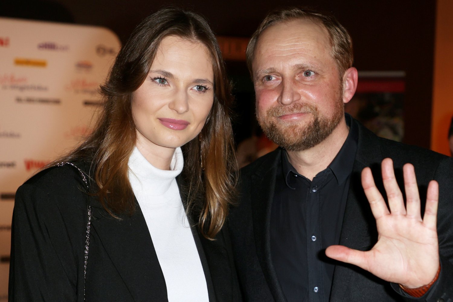 Piotr Adamczyk wspiera żonę Karolinę Szymczak