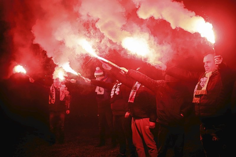 Po raz dwunasty kibice pielgrzymowali na Jasną Górę.