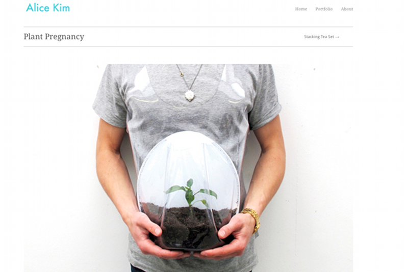 Dzięki młodej projektantce można chodzić w ciąży z rośliną.