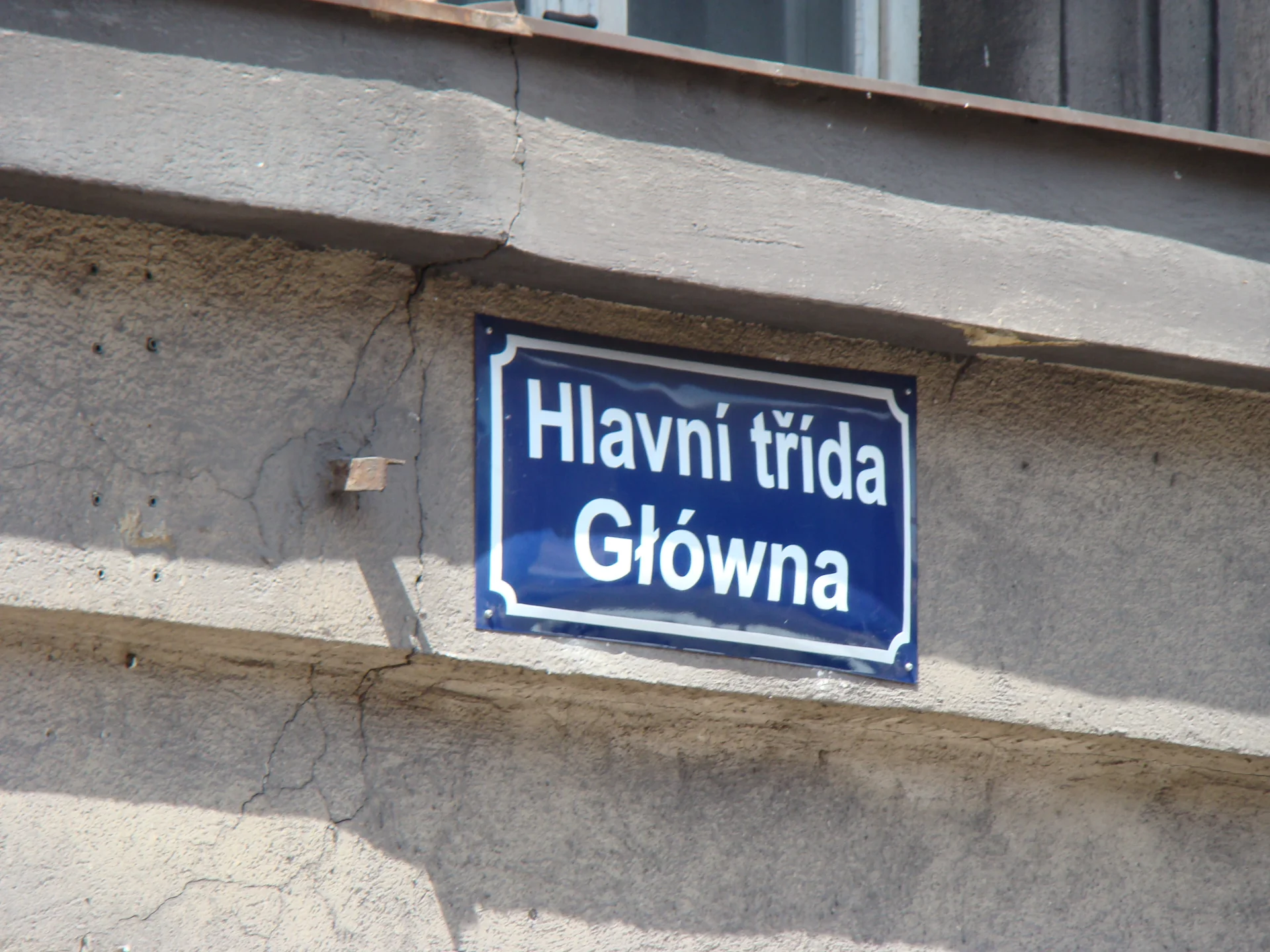 Podwójna nazwa ulicy w Czeskim Cieszynie