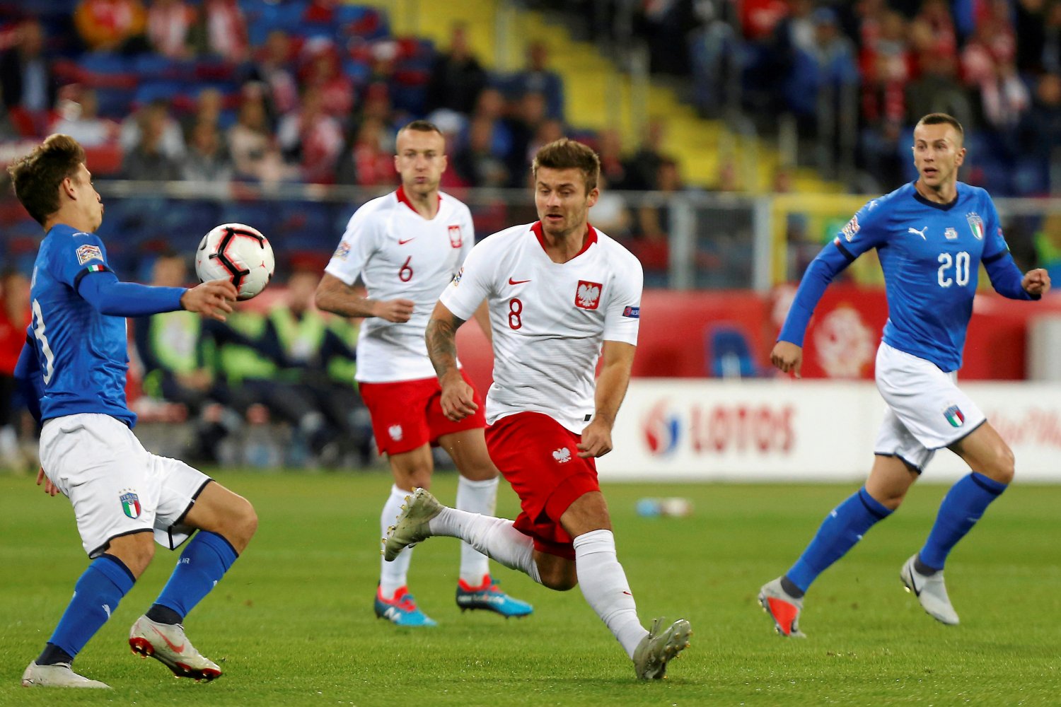 Mecz Polska - Włochy był rozgrywany na Stadionie Śląskim w Chorzowie.
