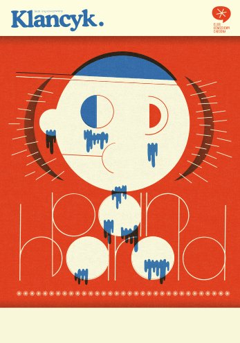 plakat nowego spektaklu Klancyka "Pan Harold"