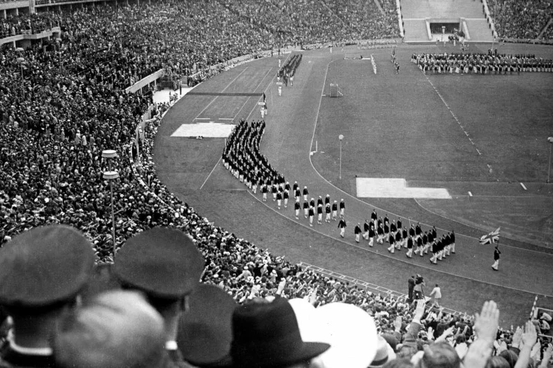 Stadion Berlinie podczas ceremonii otwarcia pękał w szwach