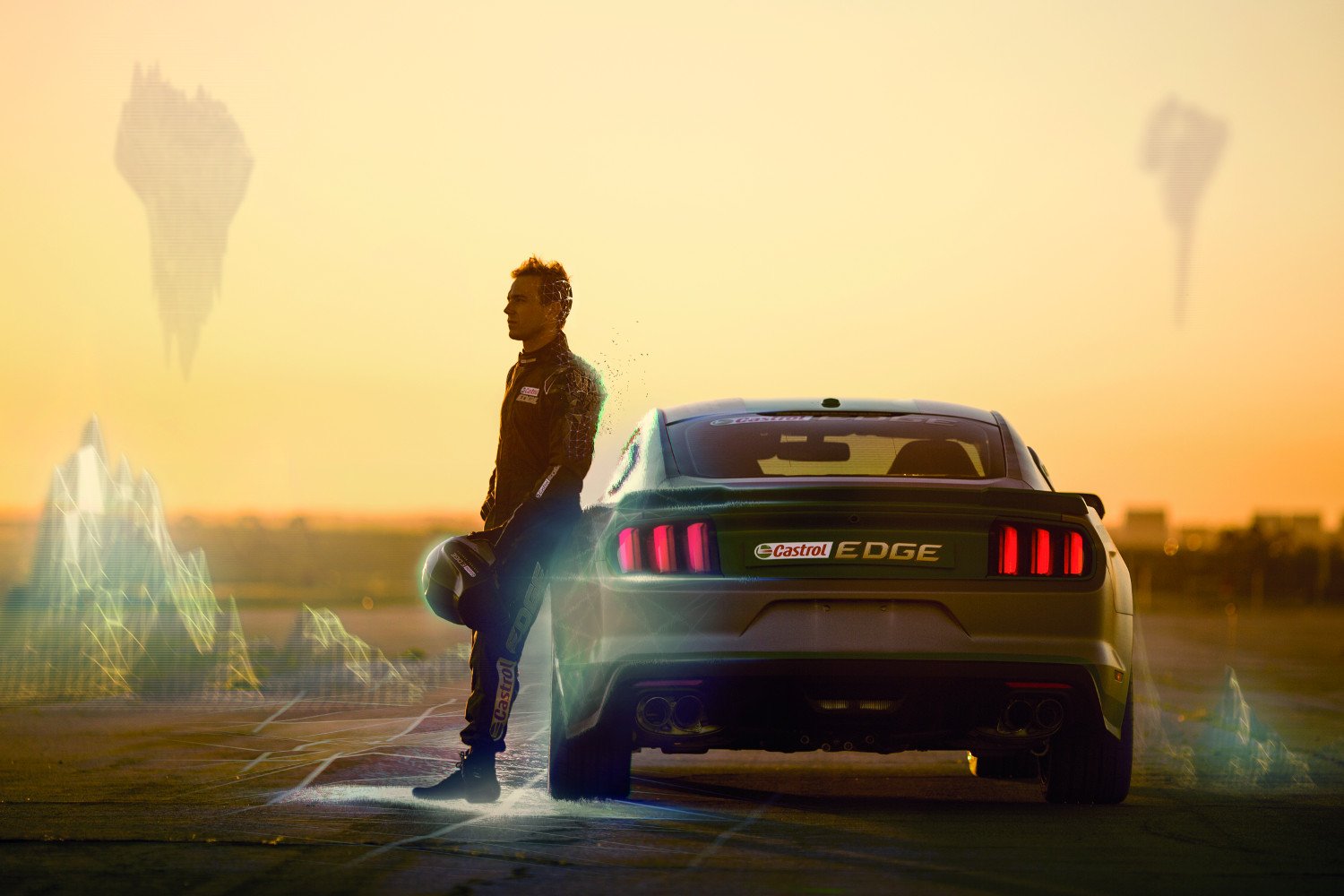 Matt Powers pokonał wirtualną trasę jak najbardziej rzeczywistym samochodem.