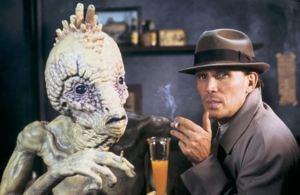 Peter Weller wraz z mugwumpem - "Nagi Lunch" (1991) Davida Cronenberga, najbardziej kontrowersyjny film festiwalu