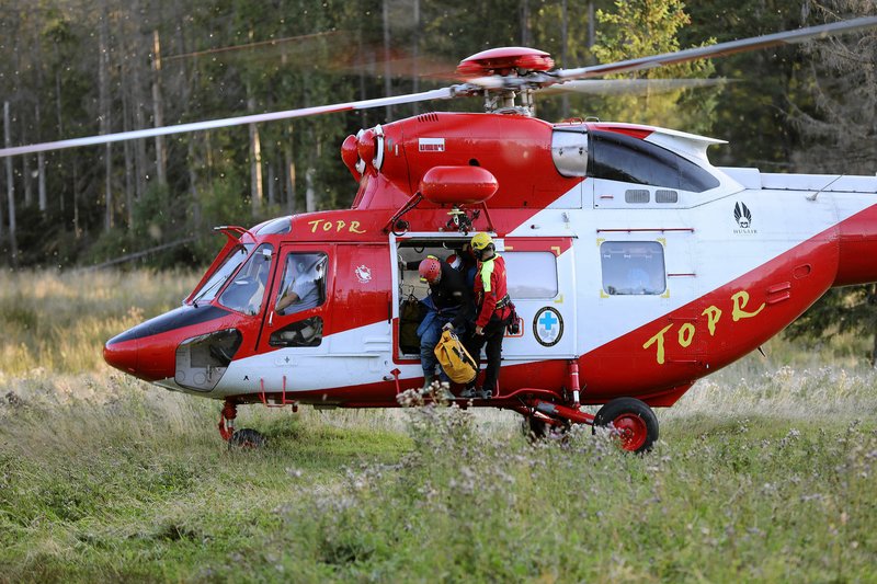 Ratownicy TOPR brali udział w akcji ratowania poszkodowanych na Giewoncie.