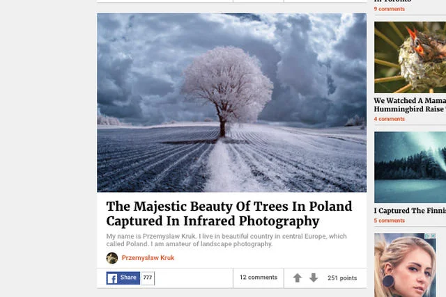 Zdjęcia Polaka zostały docenione przez BoredPanda.com.
