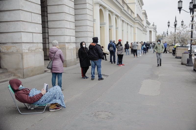 Akcja "Zaszczep się w majówkę" w Warszawie.