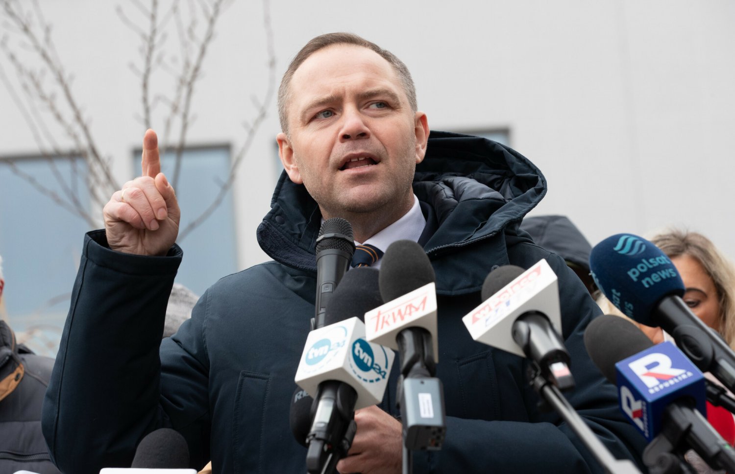 Konferencja Nawrockiego. Tak zareagował na pytanie TVN24 o wizytę w Moskwie