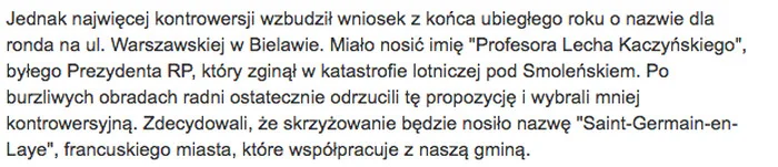 Tak było niedawno w Konstancinie.