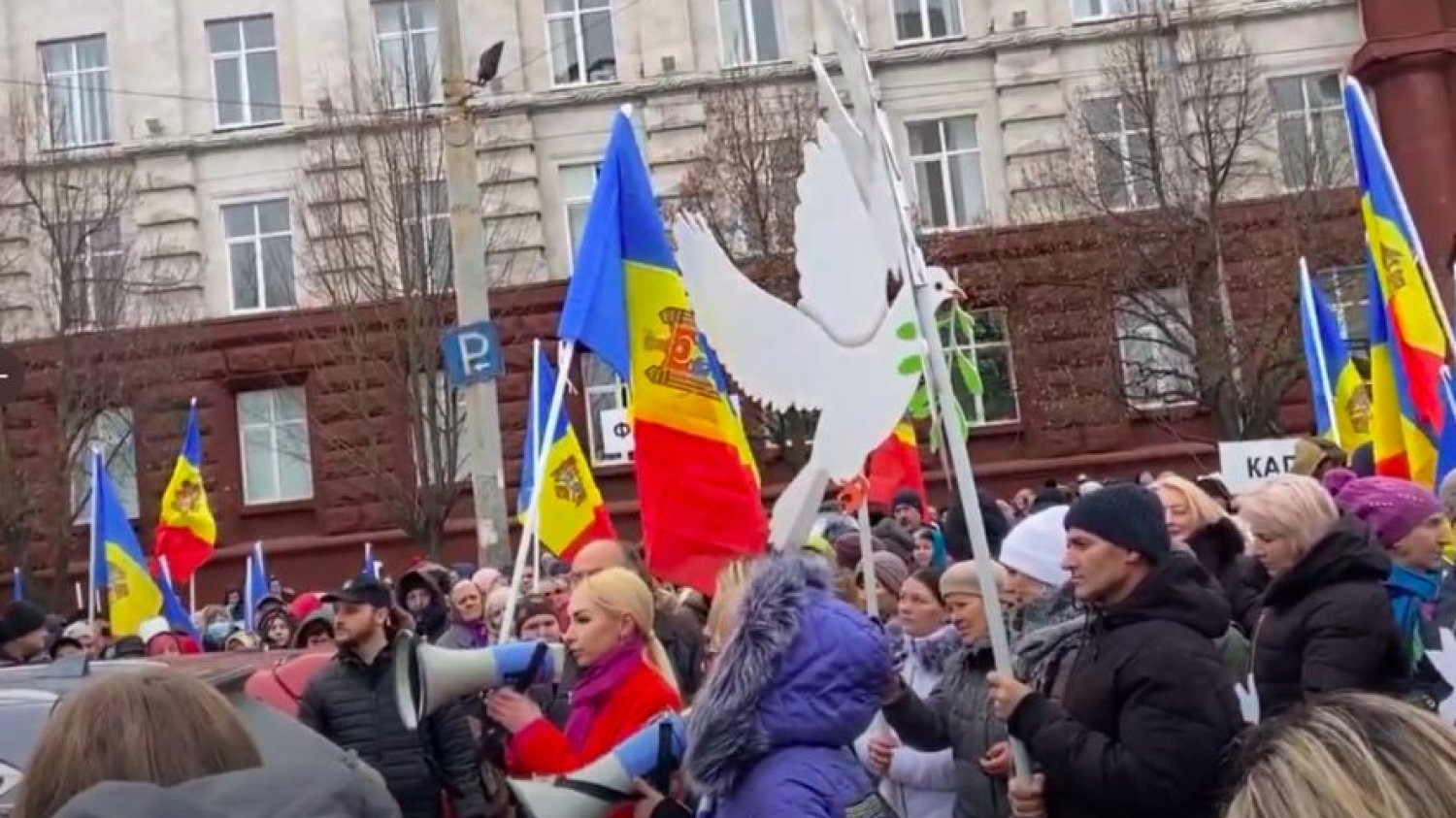 Prorosyjska partia Szor zorganizowała protest antyrządowy w stolicy Mołdawii.