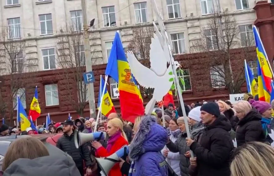 Prorosyjska partia Szor zorganizowała protest antyrządowy w stolicy Mołdawii.