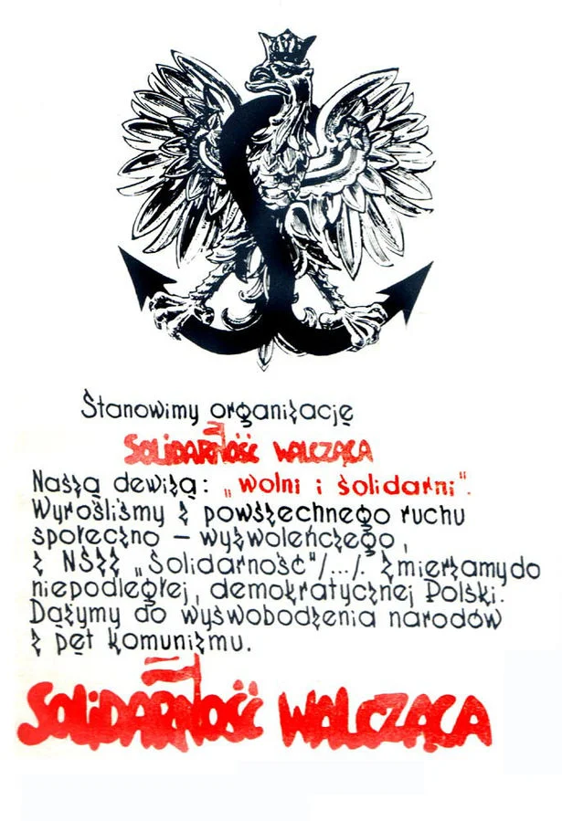 Dewiza "Solidarności Walczącej".