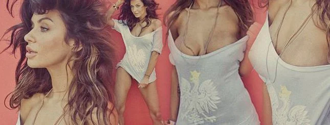 Sesja do Playboya z polskim orzełkiem (a raczej dumnym orłem!) na.. na.. Natalii Siwiec.