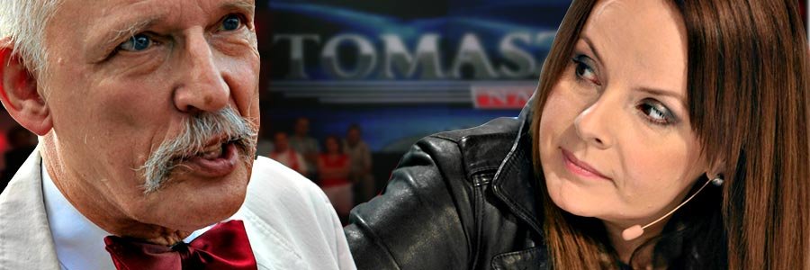 Janusz Korwin Mikke i Karolina Korwin Piotrowska u Tomasza Lisa w TVP 2. Rozmowa o niepełnosprawnych i paraolimpiadzie w Londynie