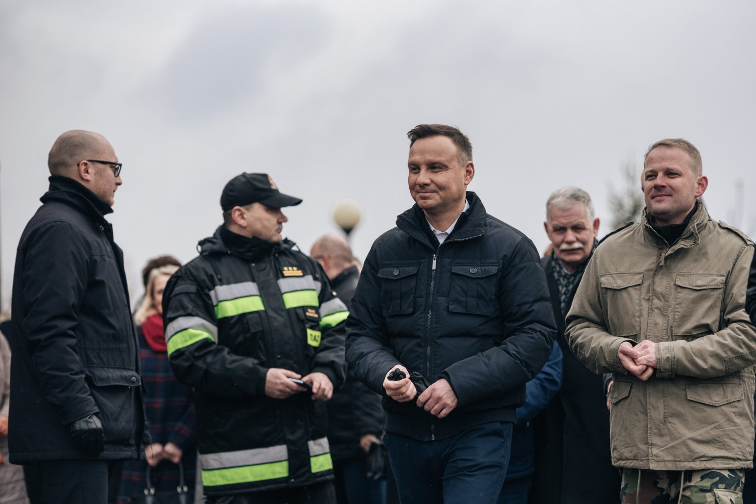 Andrzej Duda odwiedził tereny dotknięte w ubiegłym roku nawałnicą.