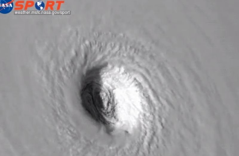 Huragan Irma widziany z kosmosu