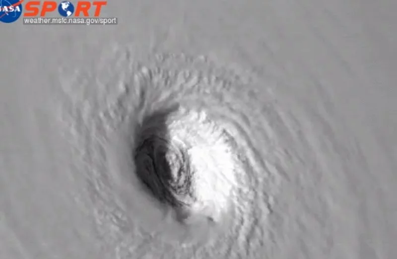 Huragan Irma widziany z kosmosu