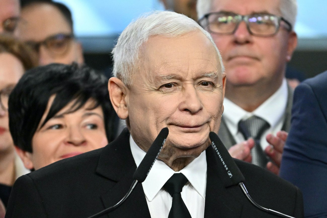 Jarosław Kaczyński, prezes rządzącego od 2015 roku Prawa i Sprawiedliwości. Jarosław Kaczyński, prezes rządzącego od 2015 roku Prawa i Sprawiedliwości.