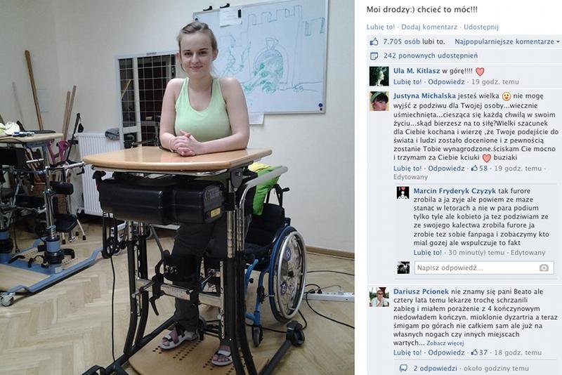 Beata Jałocha z determinacją walczy o powrót do sprawności.