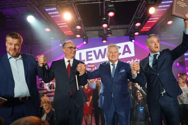 Aleksander Kwaśniewski był gościem specjalnym konwencji Lewicy w Katowicach.