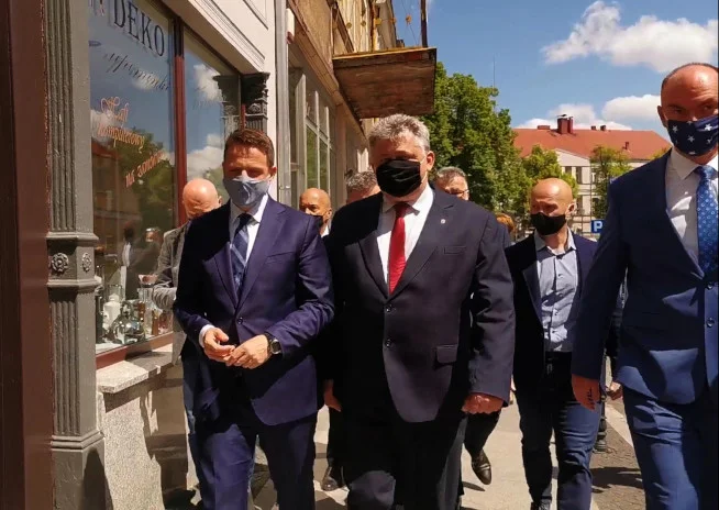 Wizyta Rafała Trzaskowskiego w Wolsztynie