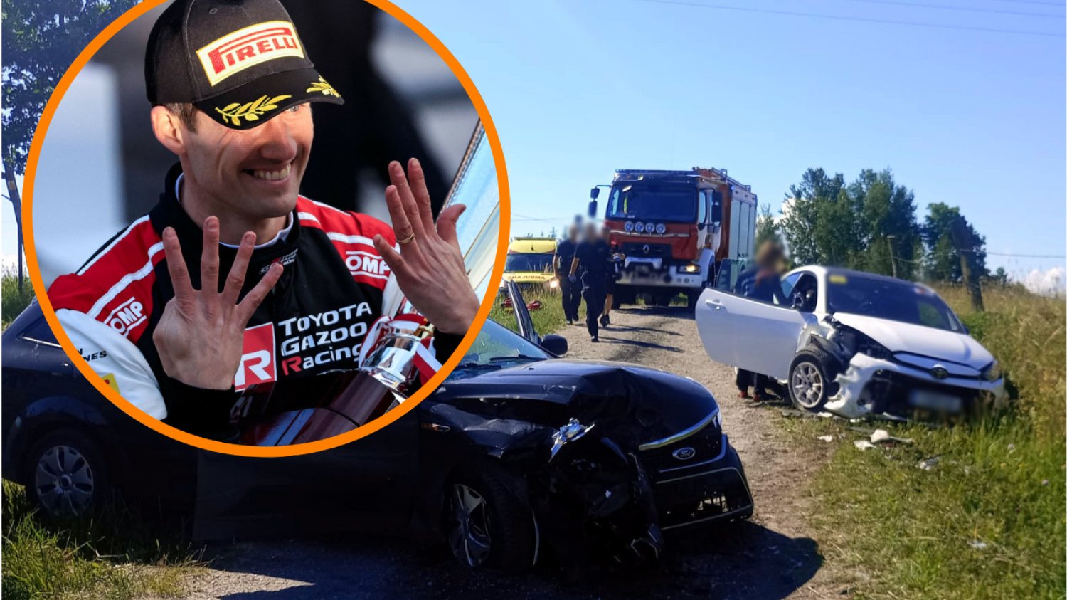 Sébastien Ogier, 8-krotny mistrz świata w rajdach miał wypadek w Polsce