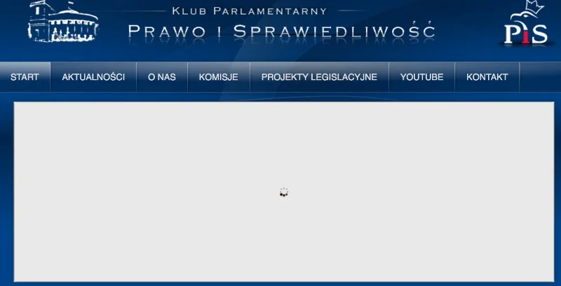 Widok strony kppis.pl przed 2 lutego.