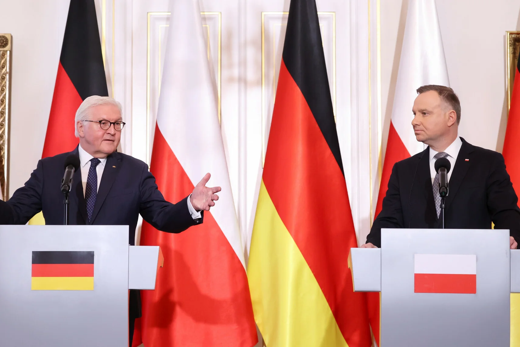 Prezydenci Polski i Niemiec spotkali się w Warszawie.