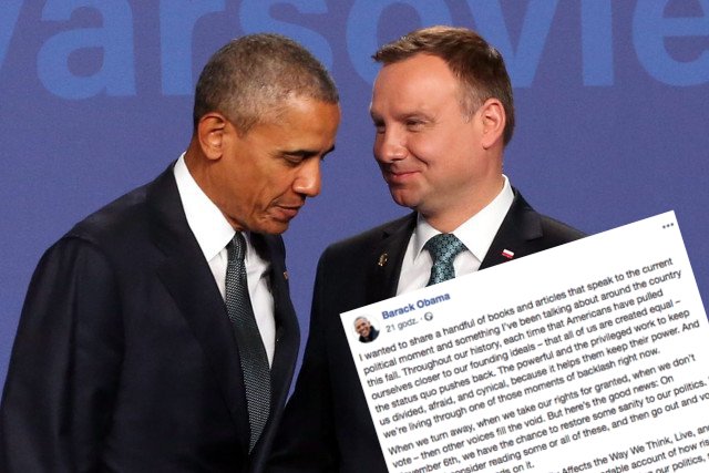 Były prezydent Stanów Zjednoczonych, Barack Obama, poleca przeczytać artykuł o polaryzacji w Polsce
