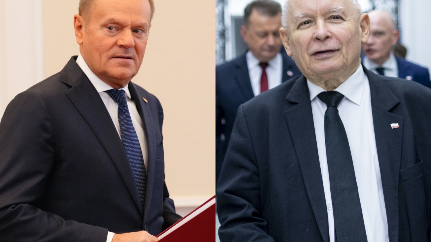 Donald Tusk i Jarosław Kaczyński Premier Donald Tusk i prezes PiS Jarosław Kaczyński