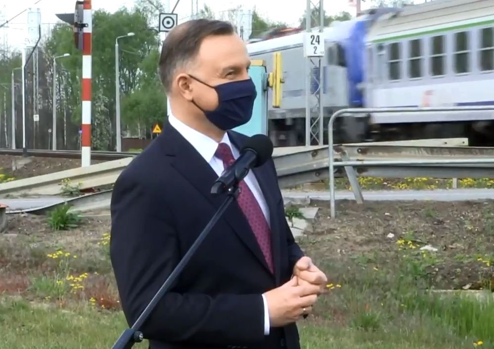 Andrzej Duda ogłosił budowę stacji kolejowej w gminie Halinów.