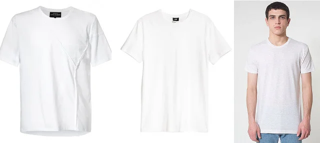 od lewej: Philosophy by Mariusz Przybylski - 169 PLN, H&M - 29.90 PLN, American Apparel - 22 USD.