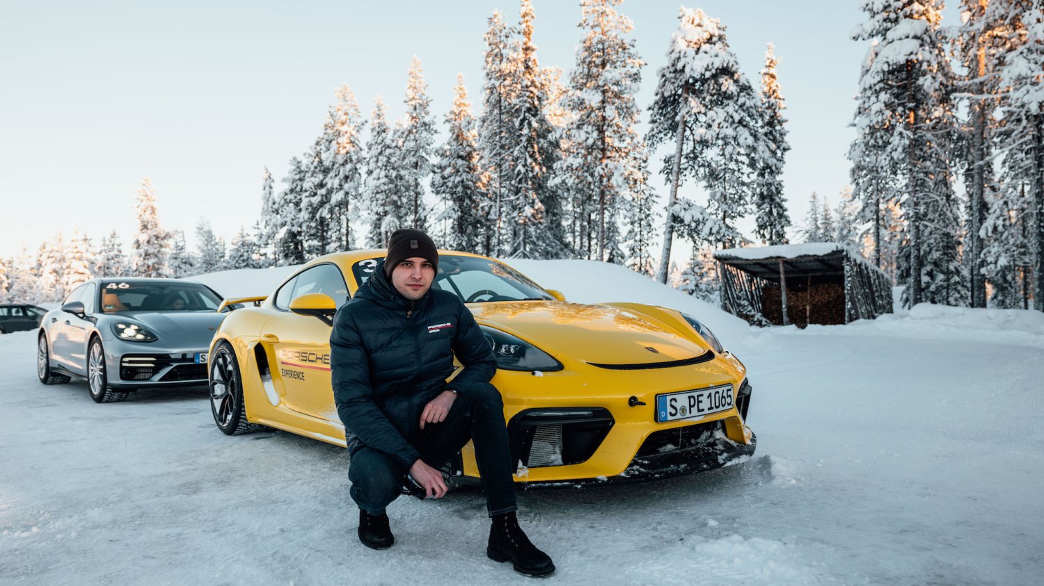 W Laponii brałem udział w Porsche Ice Experience. To specjalne szkolenie z jazdy po śniegu i lodzie.