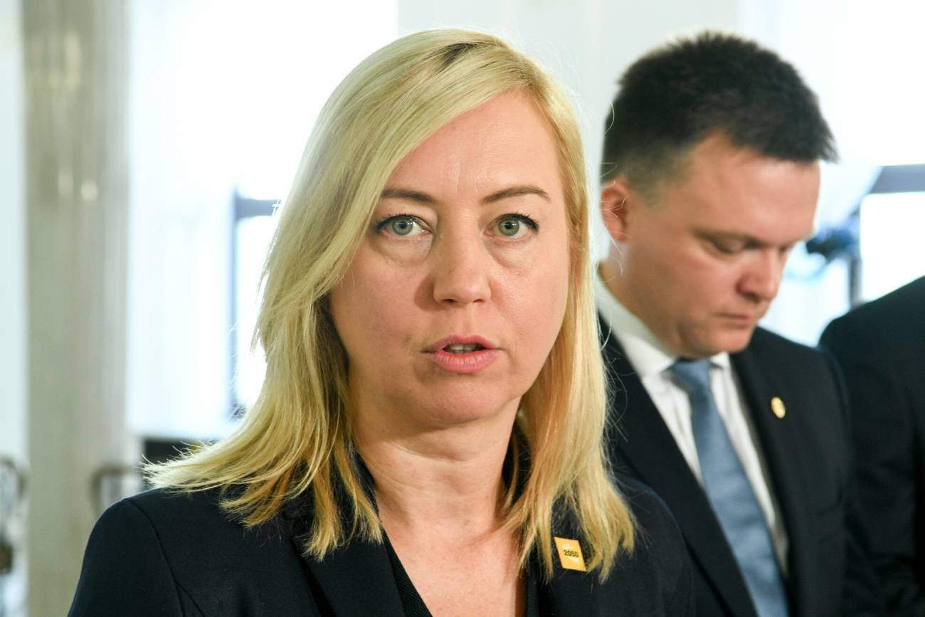 Z przewodniczącą koła parlamentarnego Polska 2050 Hanna Gill-Piątek.