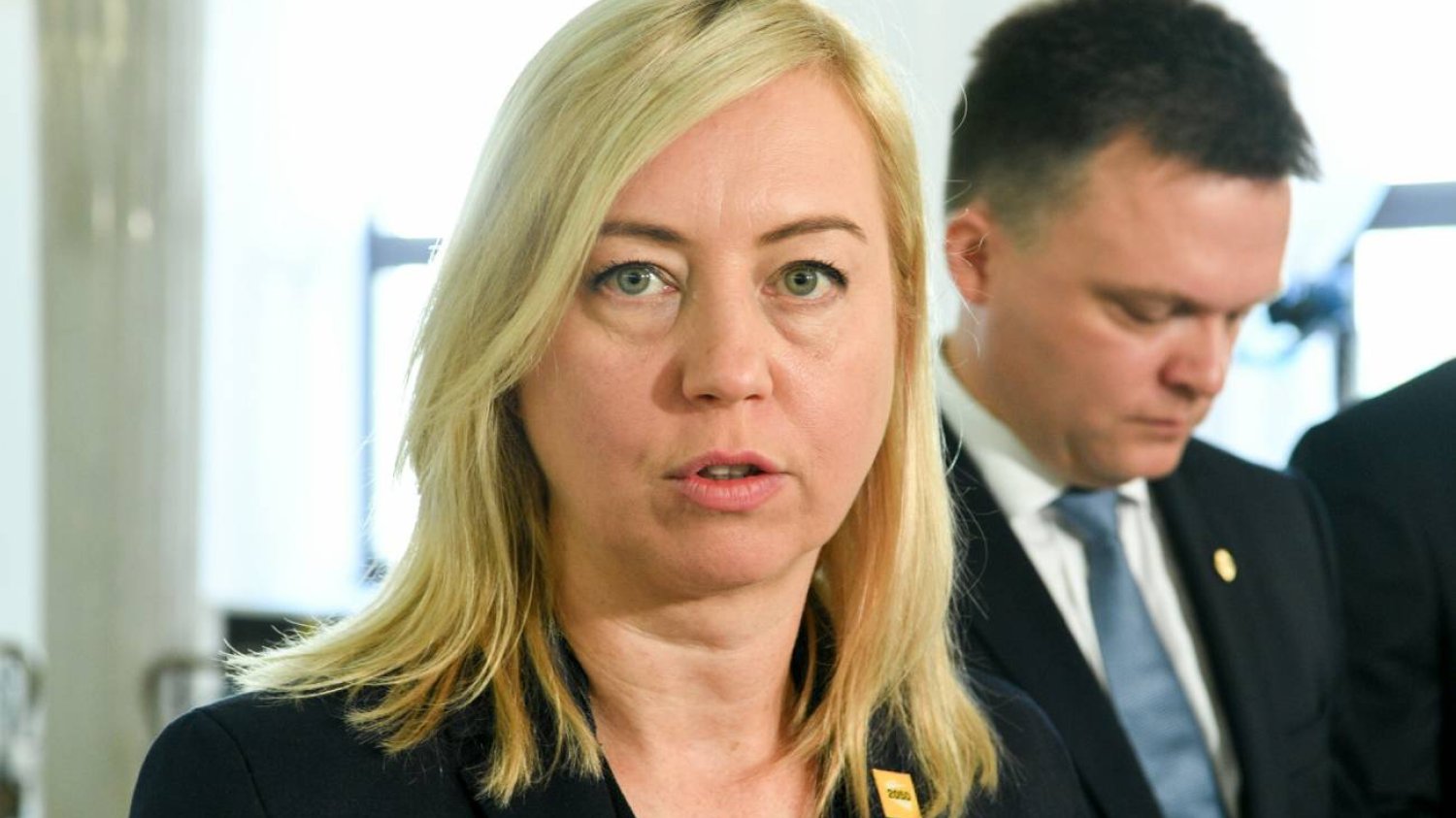 Z przewodniczącą koła parlamentarnego Polska 2050 Hanna Gill-Piątek.