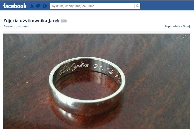Zagubiona obrączka. Pomożecie szukać?