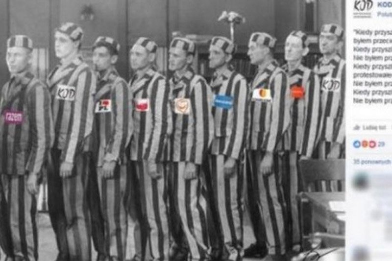Takie zdjęcie pojawiło się na stronie zachodniopomorskiego oddziału KOD.